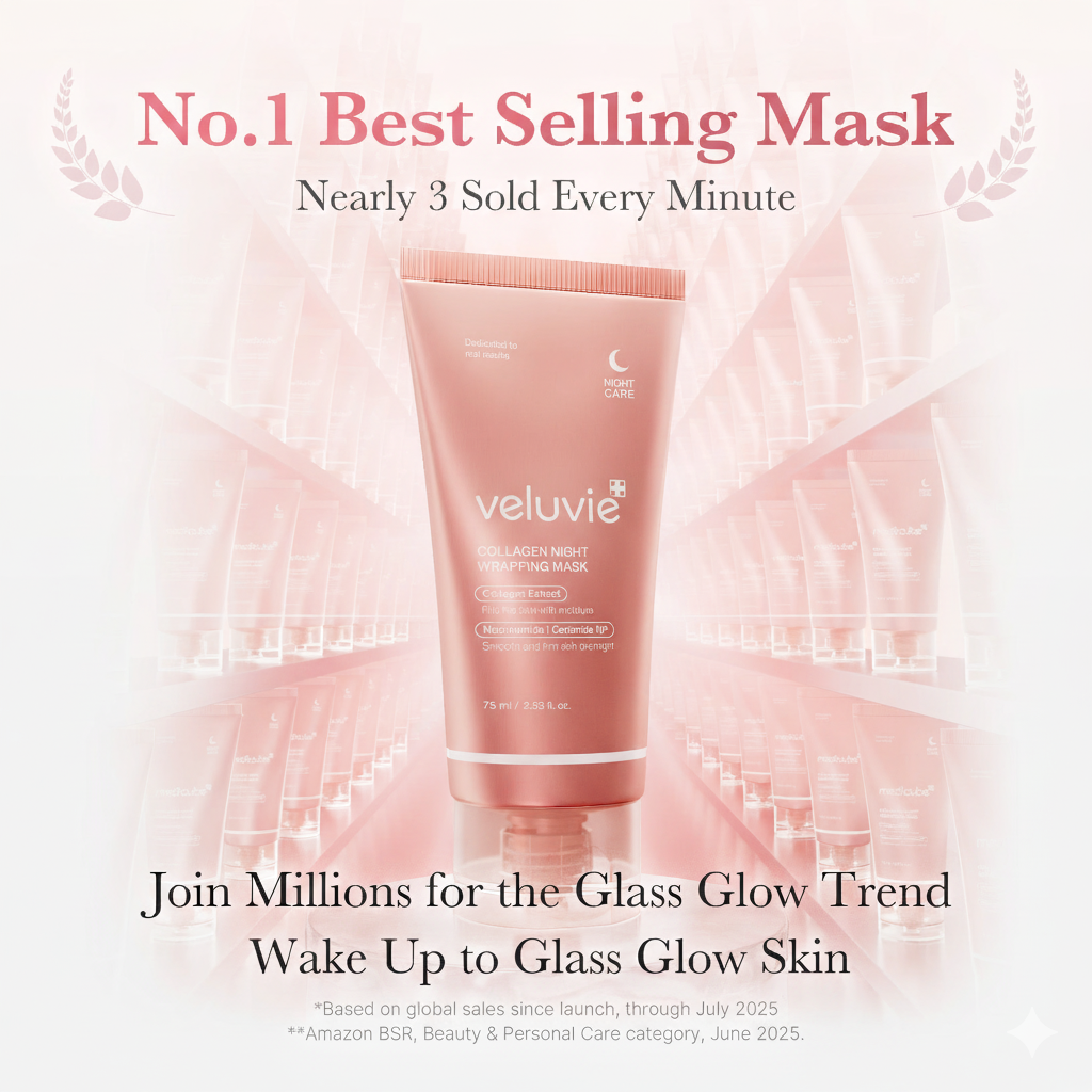 Veluvie Glass Skin Collagen Mask